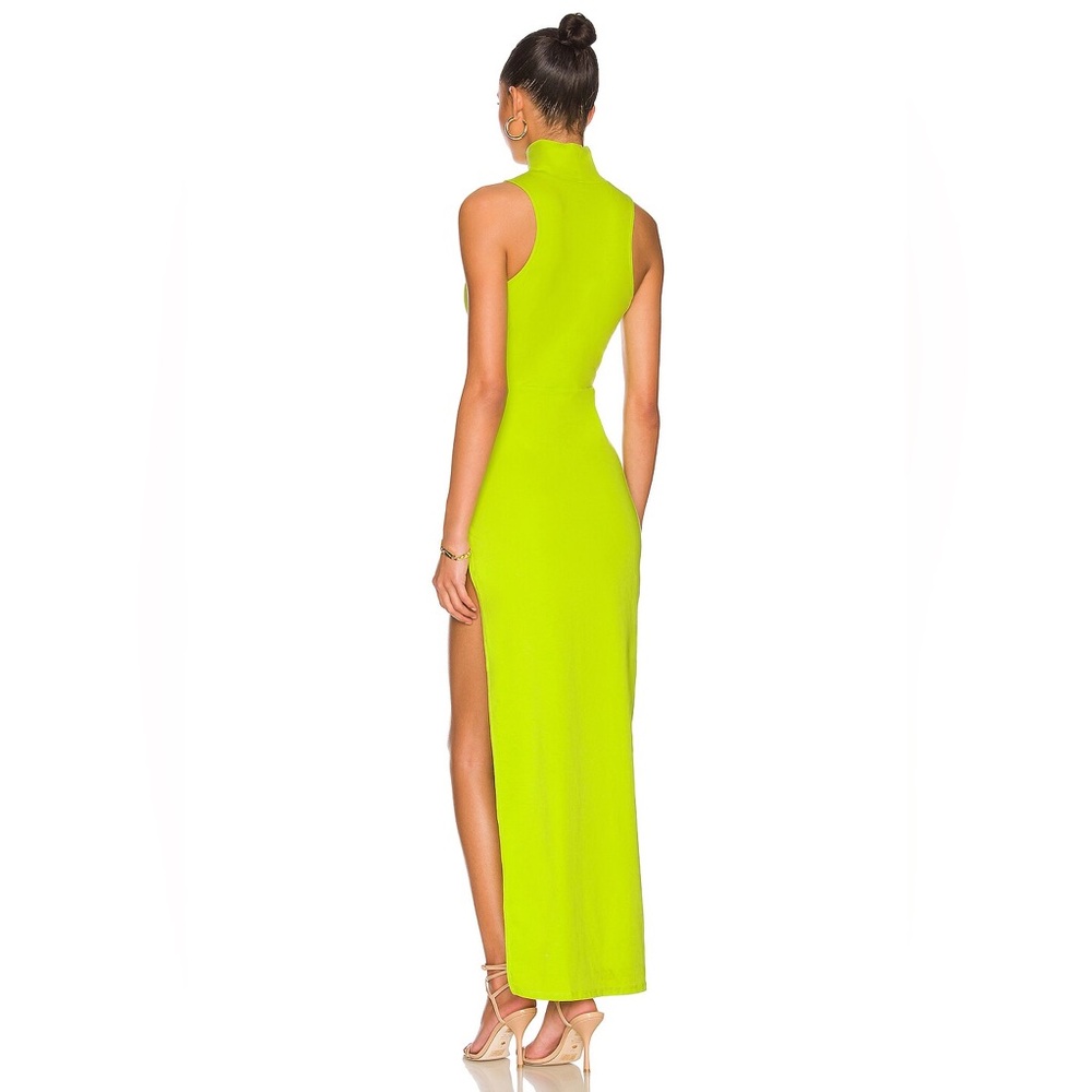 Superdown 💛Neon Yellow High Low Dress - Picture 5 of 9